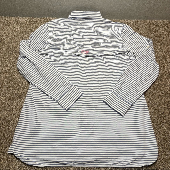 Vineyard Vines Women’s White and Blue Striped Shirt - Picture 11 of 16